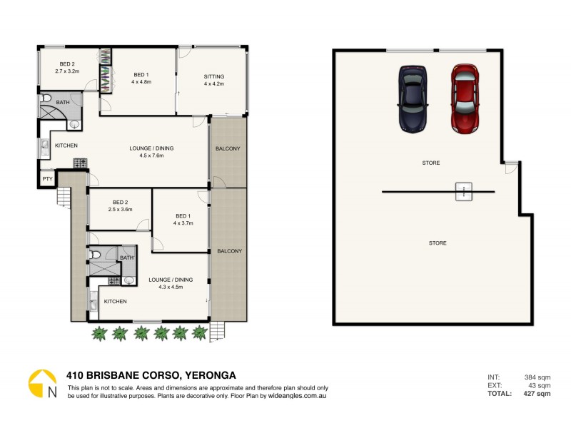 1-2/410 Brisbane Corso, Yeronga QLD 4104 Floorplan
