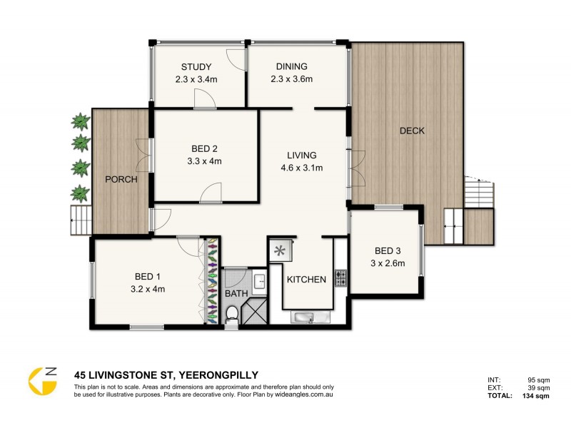 45 Livingstone Street, Yeerongpilly QLD 4105 Floorplan