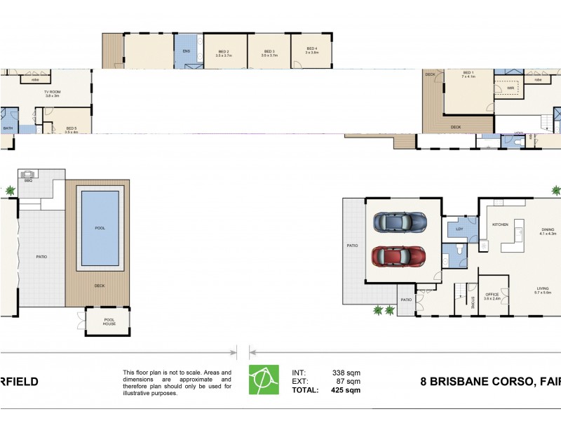 8 Brisbane Corso, Fairfield QLD 4103 Floorplan