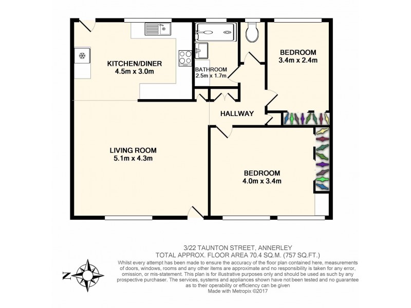 Unit 3/22 Taunton Street, Annerley QLD 4103 Floorplan