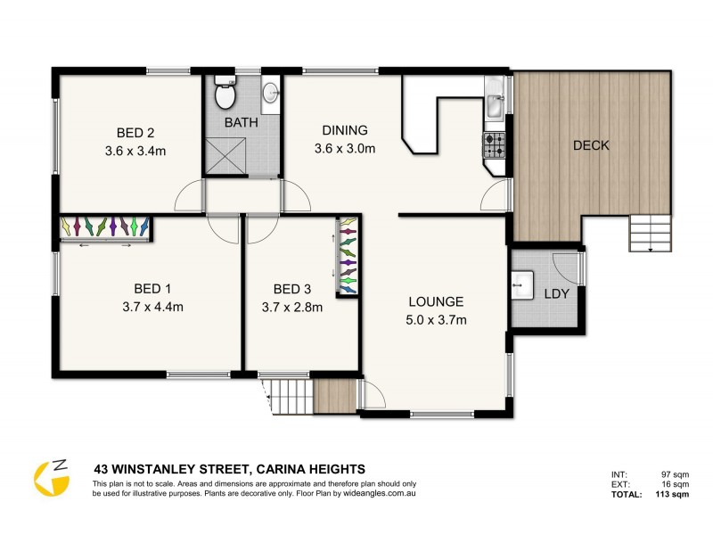 43 Winstanley Street, Carina Heights QLD 4152 Floorplan