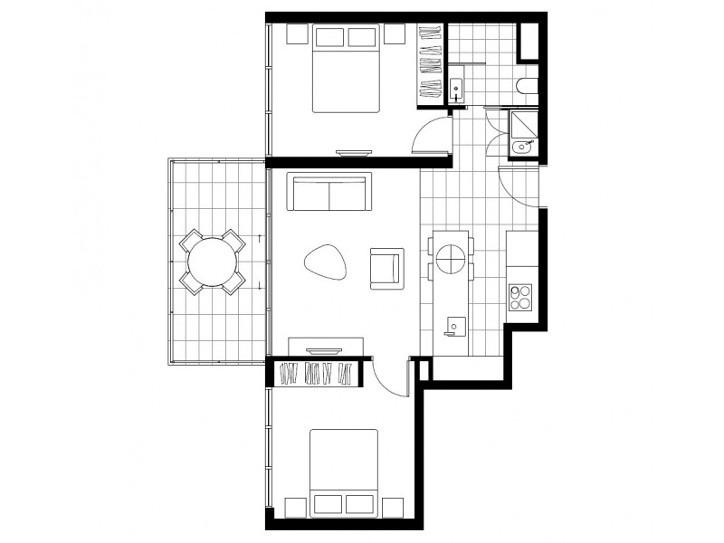 1202/855 Stanley Street, Woolloongabba QLD 4102 Floorplan