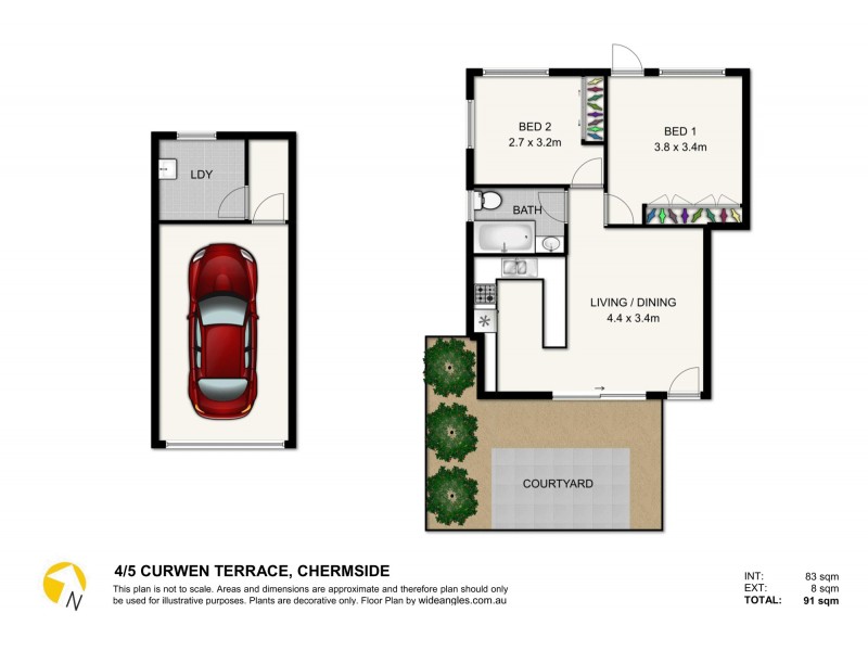4/5 Curwen Terrace, Chermside QLD 4032 Floorplan