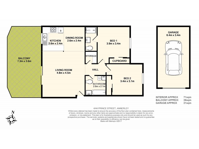 4/44 Prince Street, Annerley QLD 4103 Floorplan
