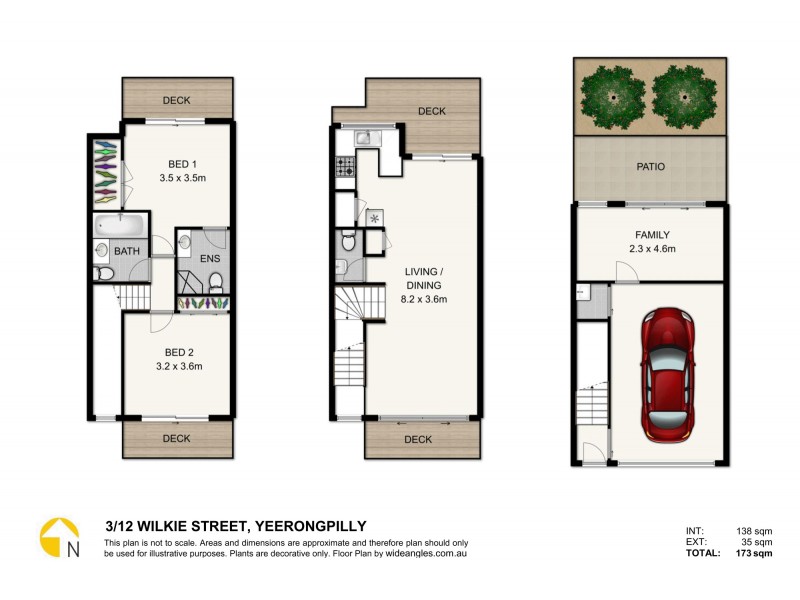 3/12 Wilkie Street, Yeerongpilly QLD 4105 Floorplan