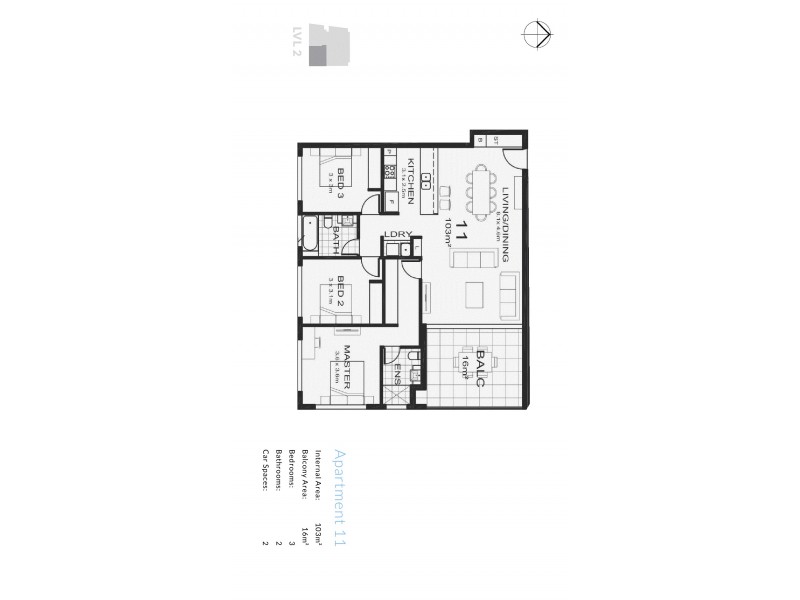 11/1 Livingstone Street, Yeerongpilly QLD 4105 Floorplan