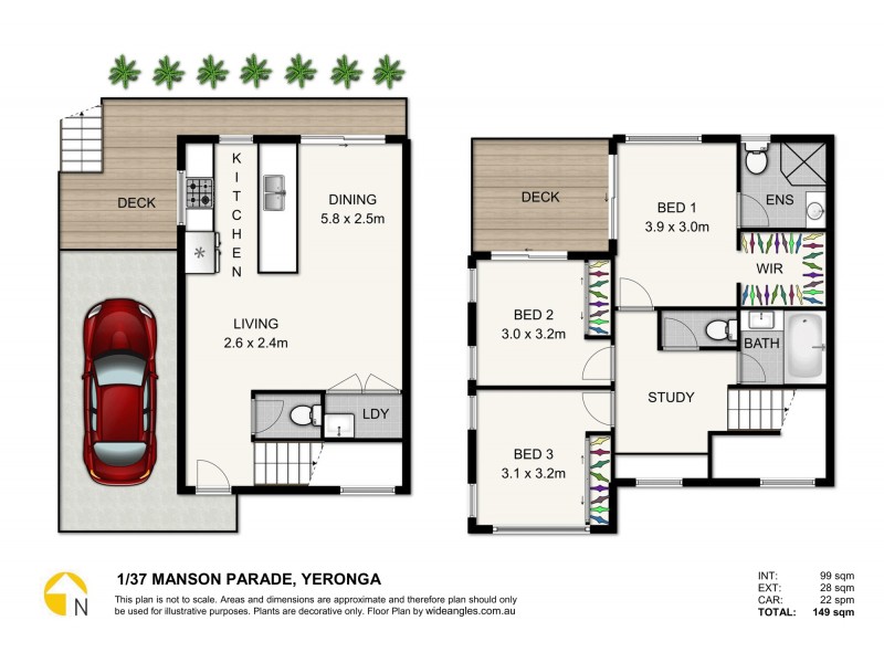 2/37 Manson Parade, Yeronga QLD 4104 Floorplan