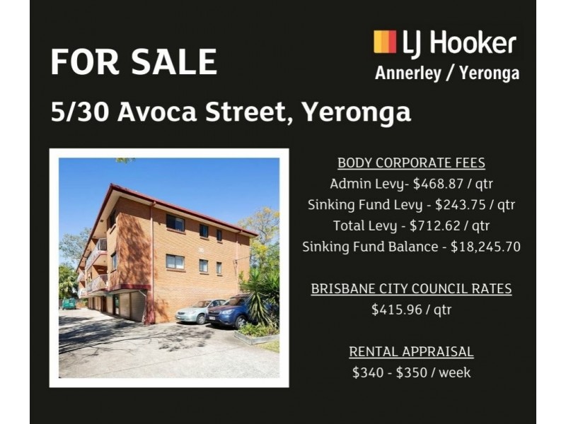 5/30 Avoca Street, Yeronga QLD 4104