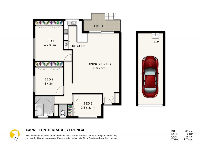6/8 Wilton Terrace, Yeronga QLD 4104 Floorplan