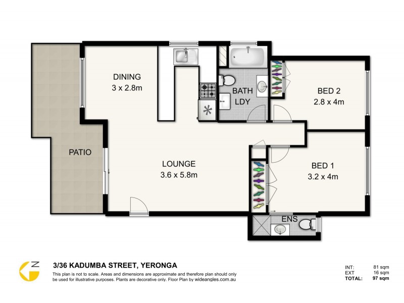 3/36 Kadumba Street, Yeronga QLD 4104 Floorplan