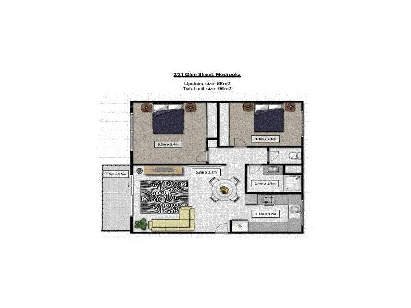 2/31 Glen Street, Moorooka QLD 4105 Floorplan