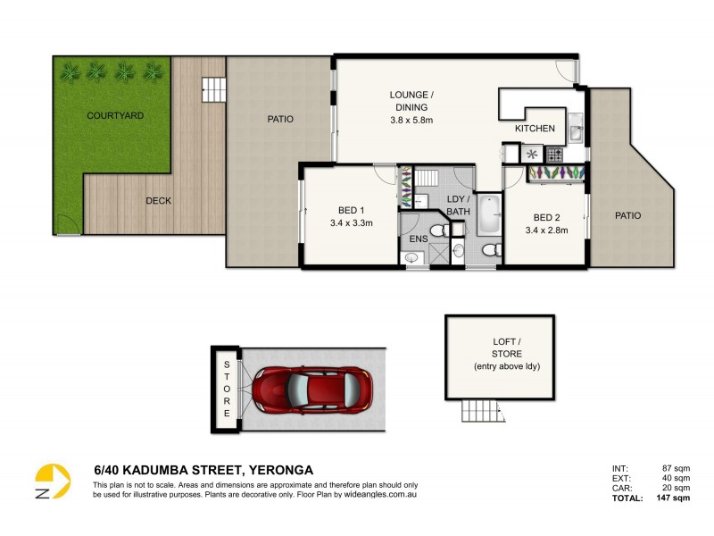6/40 Kadumba Street, Yeronga QLD 4104 Floorplan