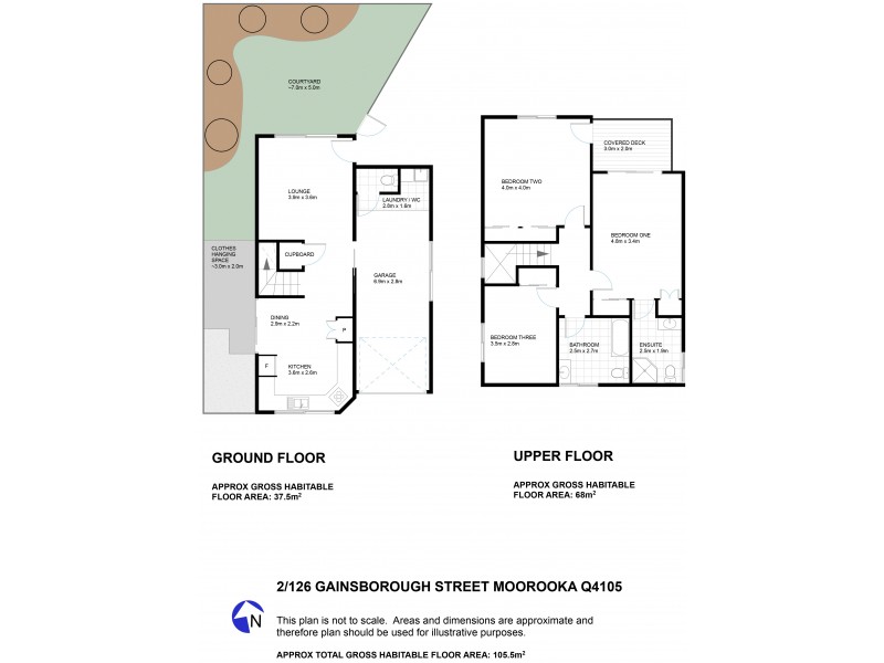 2/126 Gainsborough Street, Moorooka QLD 4105 Floorplan