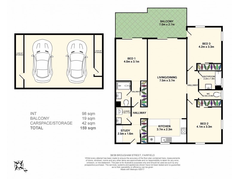38/38 Brougham Street, Fairfield QLD 4103 Floorplan