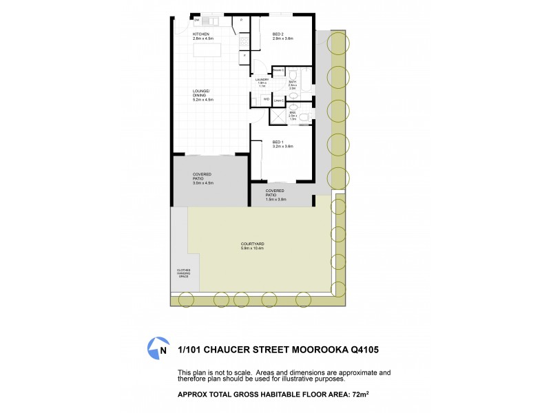 1/101 Chaucer Street, Moorooka QLD 4105 Floorplan
