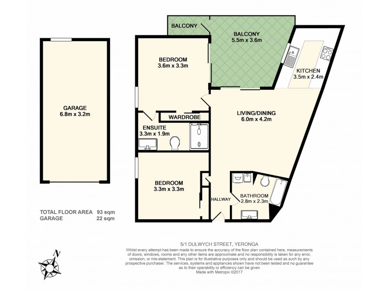 5/1 Dulwich Road, Yeronga QLD 4104 Floorplan