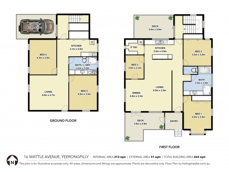 16 Wattle Avenue, Yeerongpilly QLD 4105 Floorplan