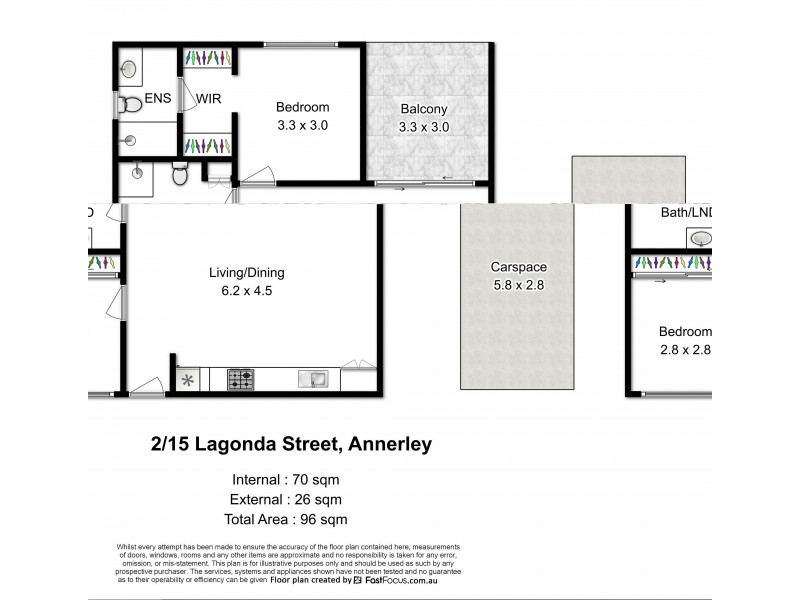 2/15 Lagonda Street, Annerley QLD 4103 Floorplan
