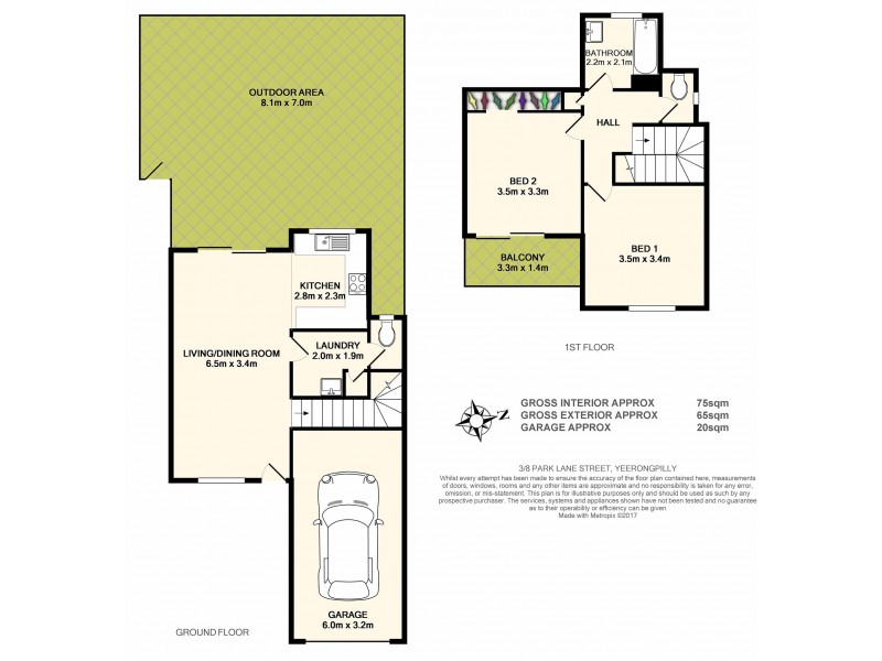 3/8 Park Lane, Yeerongpilly QLD 4105 Floorplan