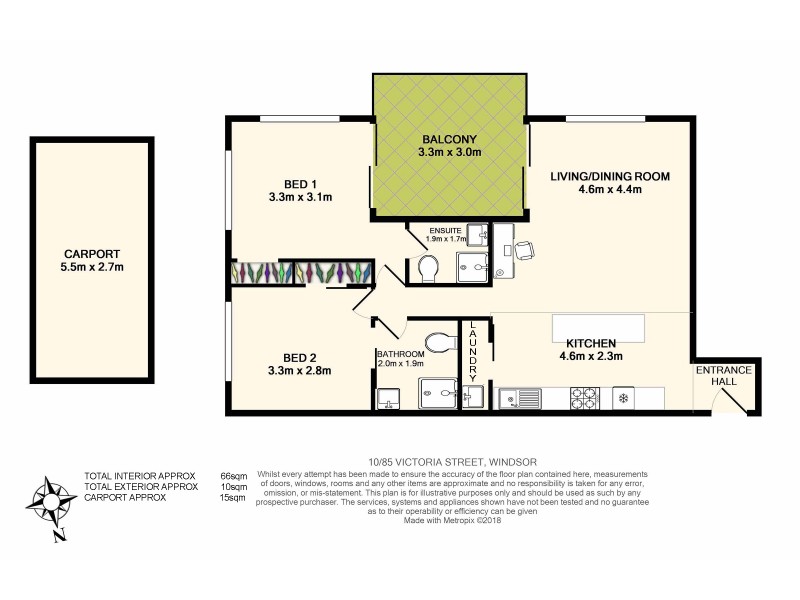 10/85-87 Victoria Street, Windsor QLD 4030 Floorplan