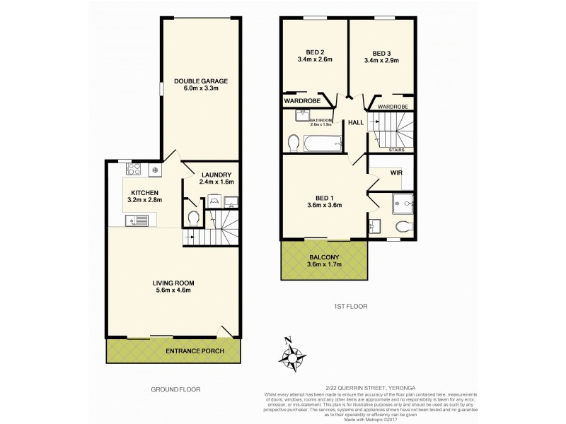 2/22 Querrin Street, Yeronga QLD 4104 Floorplan