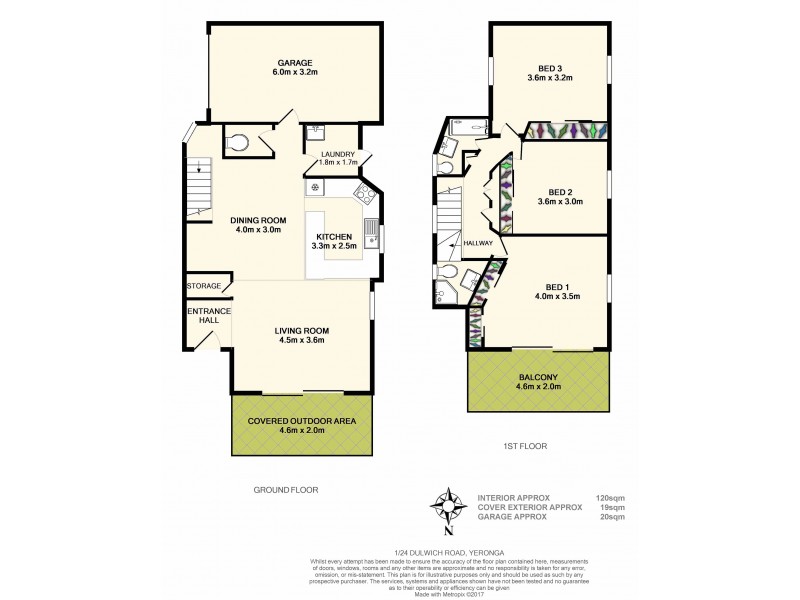 1/24 Dulwich Road, Yeronga QLD 4104 Floorplan