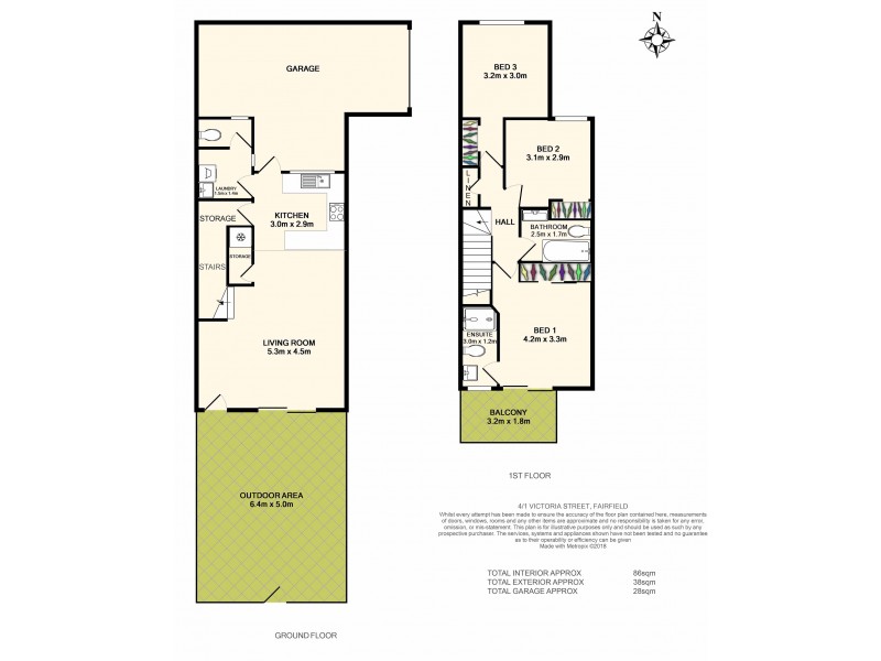 4/1 Victoria Street, Fairfield QLD 4103 Floorplan