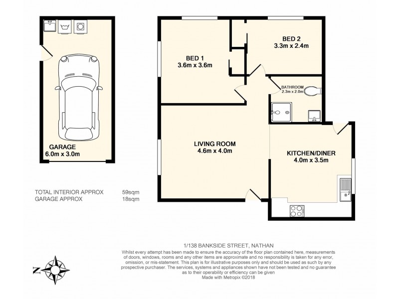 1/138 Bankside Street, Nathan QLD 4111 Floorplan