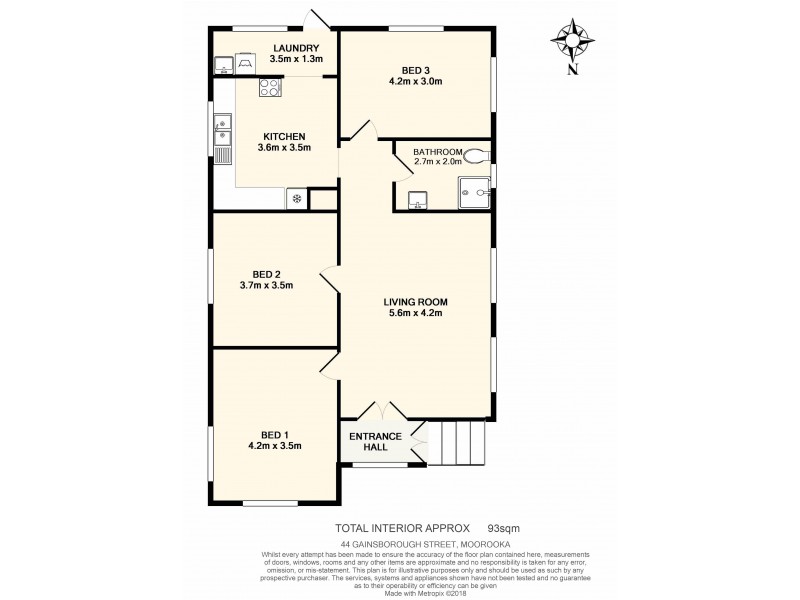 44 Gainsborough Street, Moorooka QLD 4105 Floorplan