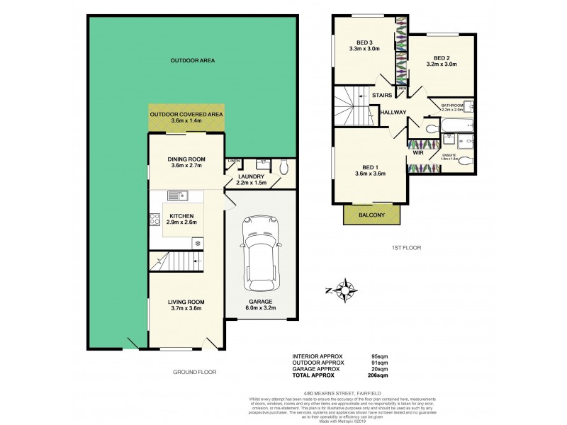 4/80 Mearns Street, Fairfield QLD 4103 Floorplan