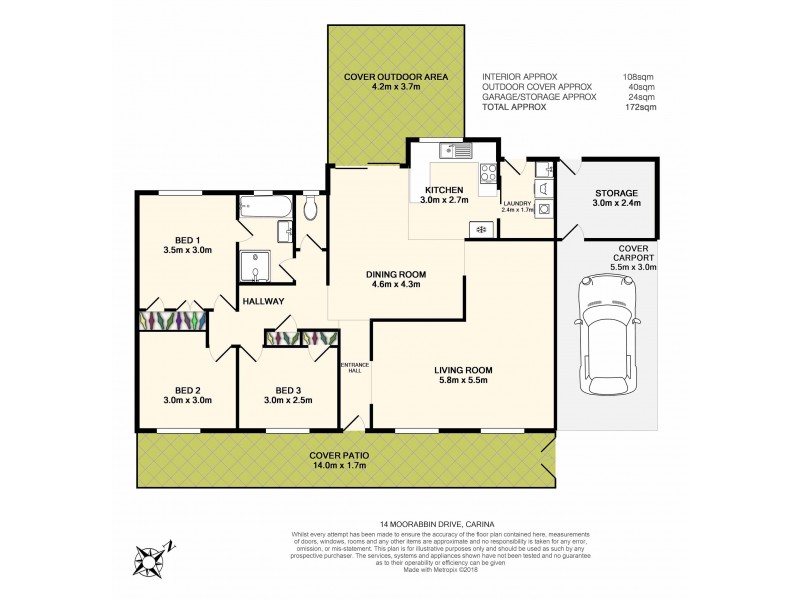 14 Moorabbin Drive, Carina QLD 4152 Floorplan