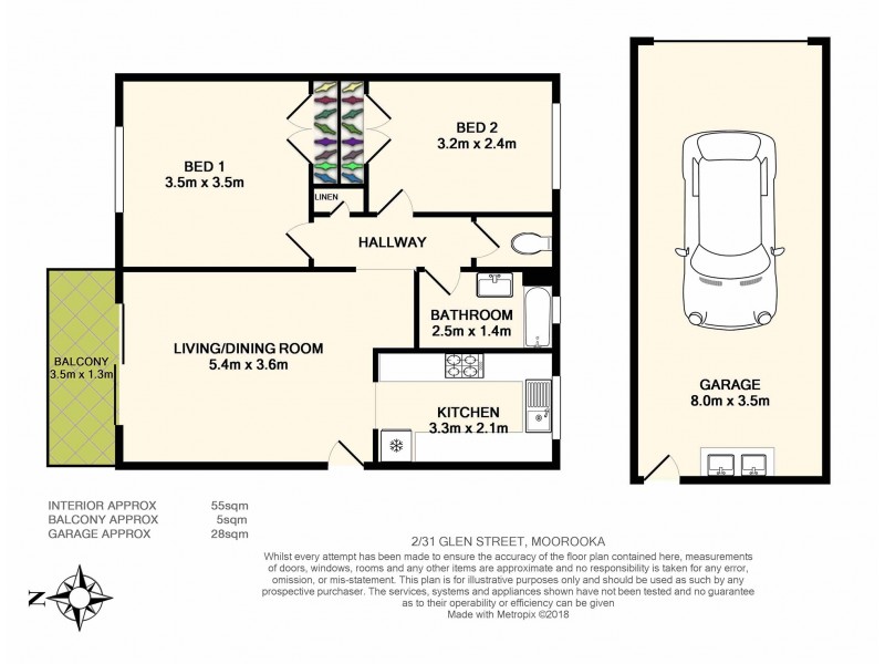 2/31 Glen Street, Moorooka QLD 4105 Floorplan