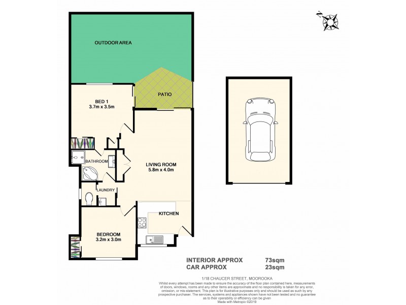 1/18 Chaucer Street, Moorooka QLD 4105 Floorplan