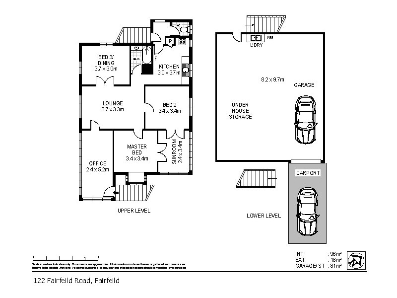 122 Fairfield Road, Fairfield QLD 4103 Floorplan
