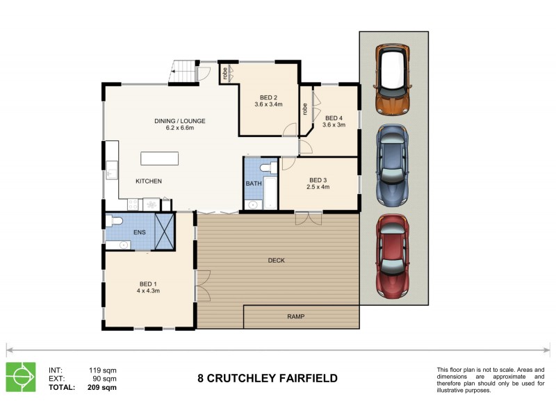 8 Crutchley Street, Fairfield QLD 4103 Floorplan