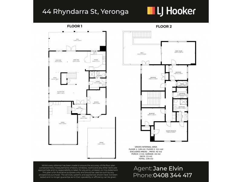 44 Rhyndarra Street, Yeronga QLD 4104 Floorplan