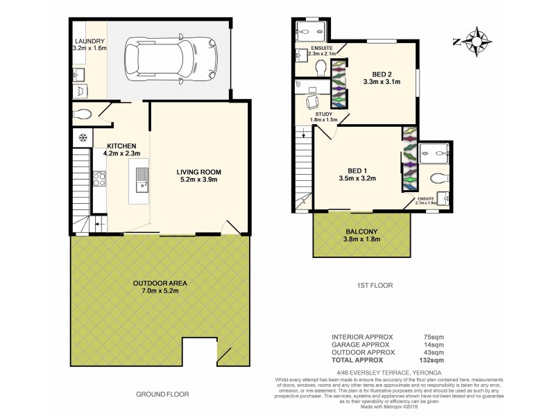 4/46 Eversley Terrace, Yeronga QLD 4104 Floorplan