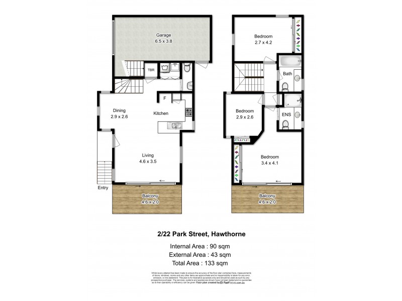 2/22 Park Street, Hawthorne QLD 4171 Floorplan