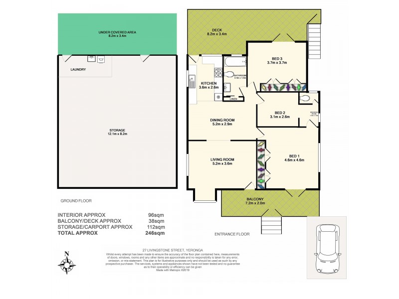 27 Livingstone Street, Yeerongpilly QLD 4105 Floorplan