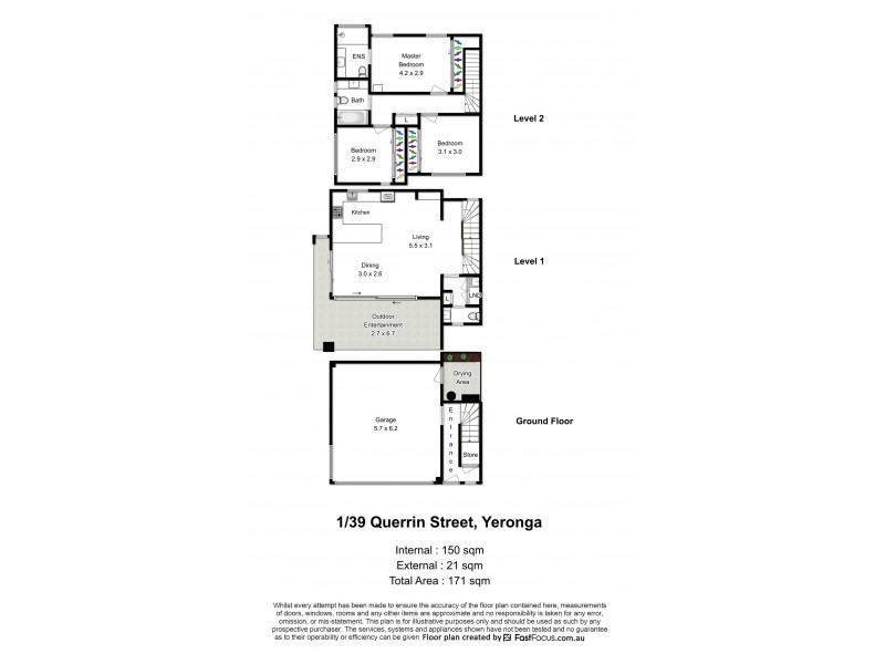 1/39 Querrin Street, Yeronga QLD 4104 Floorplan
