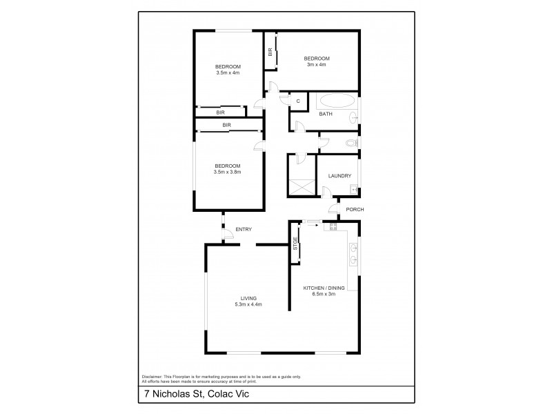 7 Nicholas Street, Colac VIC 3250 Floorplan