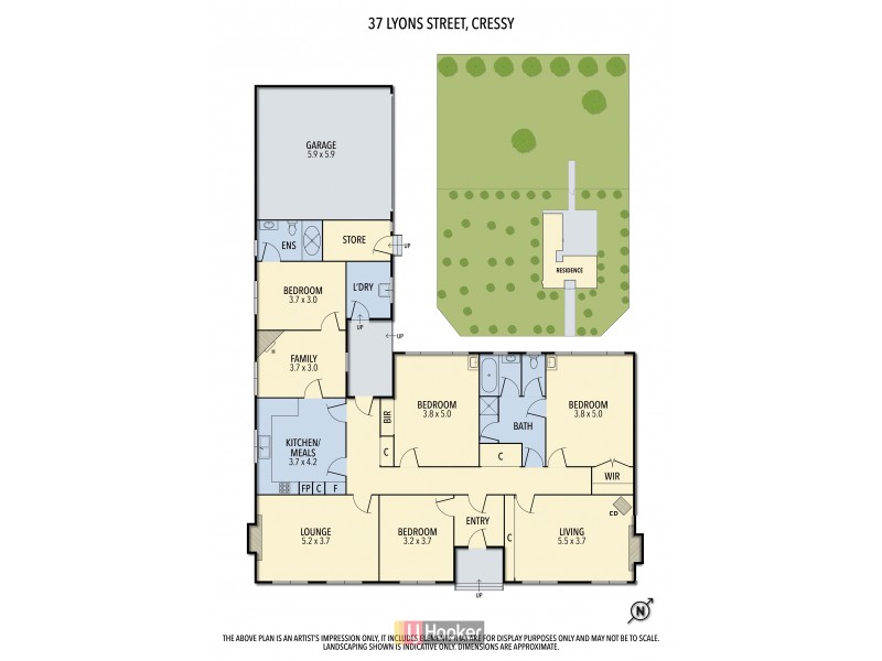 37 Lyons Street, Cressy VIC 3322 Floorplan