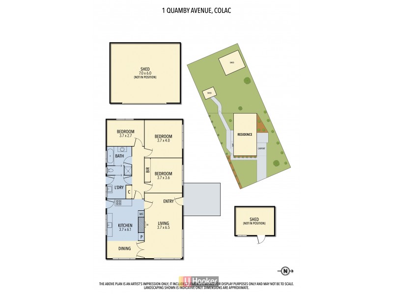 1 Quamby Avenue, Colac VIC 3250 Floorplan