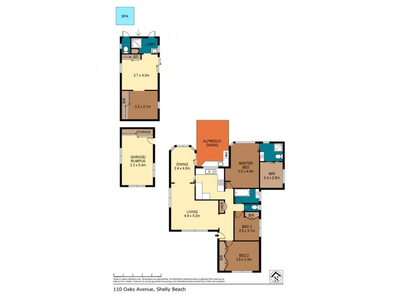 110 Oaks Avenue, Shelly Beach NSW 2261 Floorplan