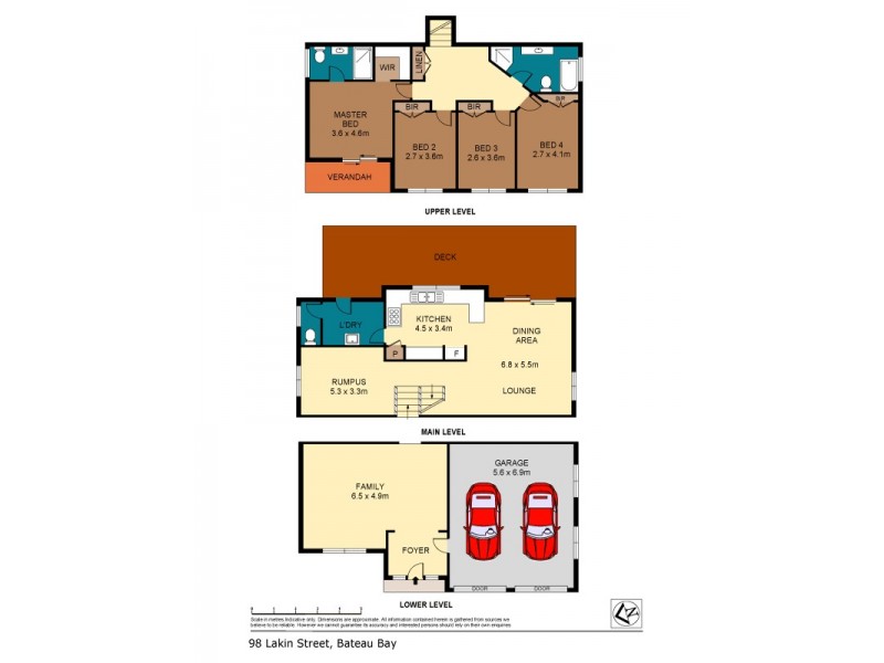 98 Lakin Street, Bateau Bay NSW 2261 Floorplan