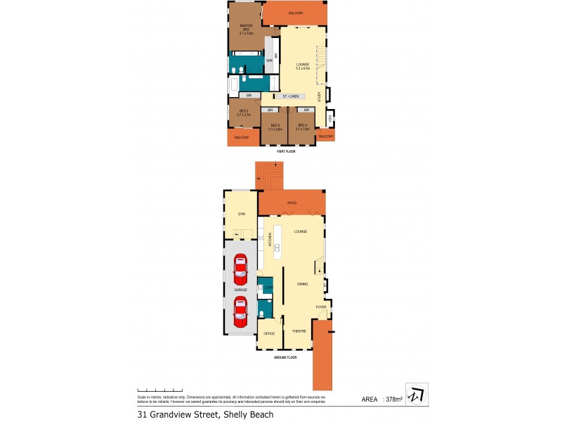 31 Grandview Street, Shelly Beach NSW 2261 Floorplan