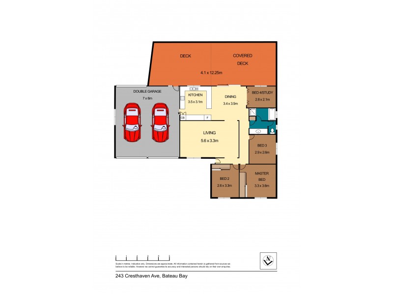 243 Cresthaven Avenue, Bateau Bay NSW 2261 Floorplan