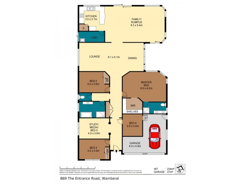869 The Entrance Road, Wamberal NSW 2260 Floorplan