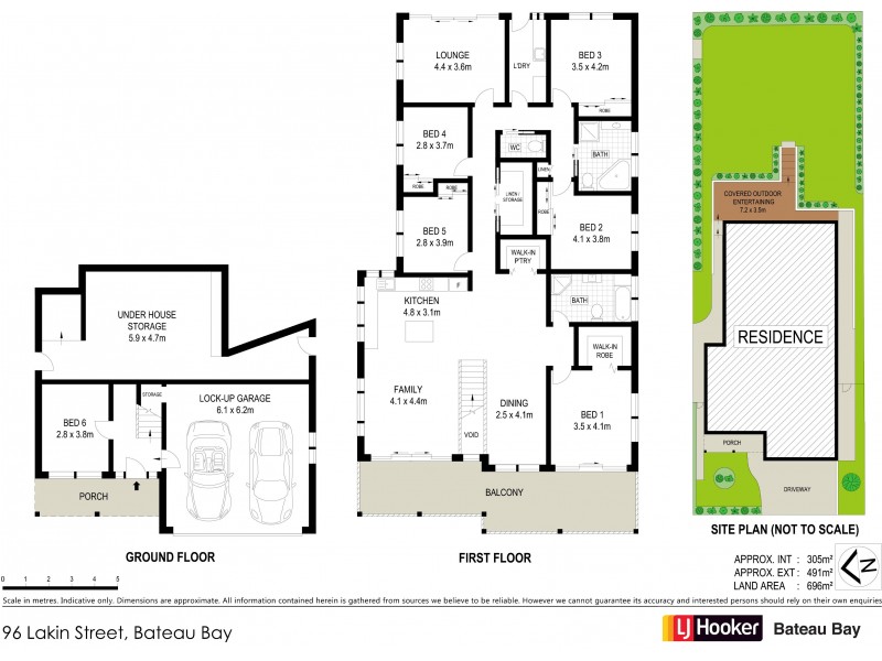 96 Lakin Street, Bateau Bay NSW 2261 Floorplan