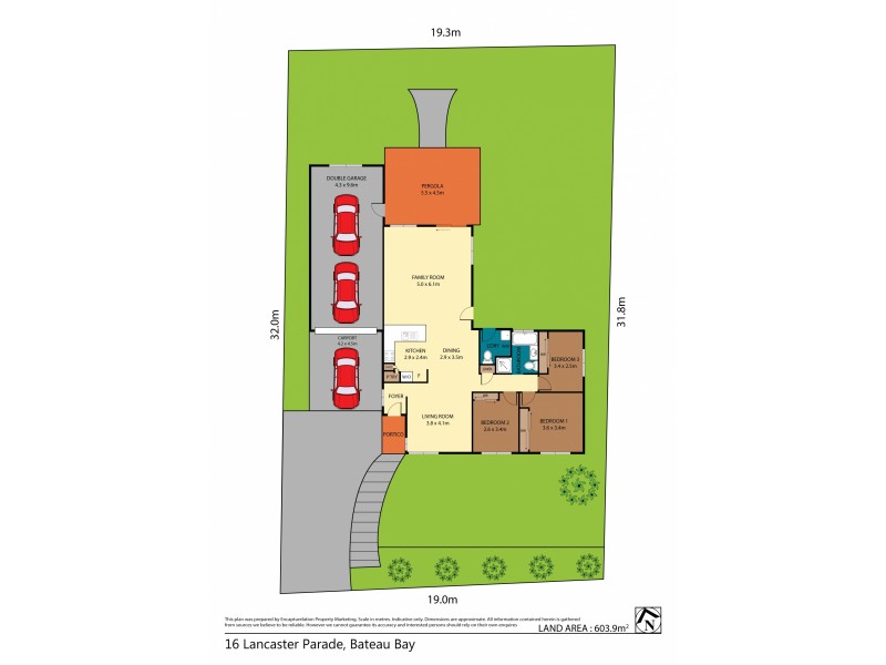 16 Lancaster Parade, Bateau Bay NSW 2261 Floorplan